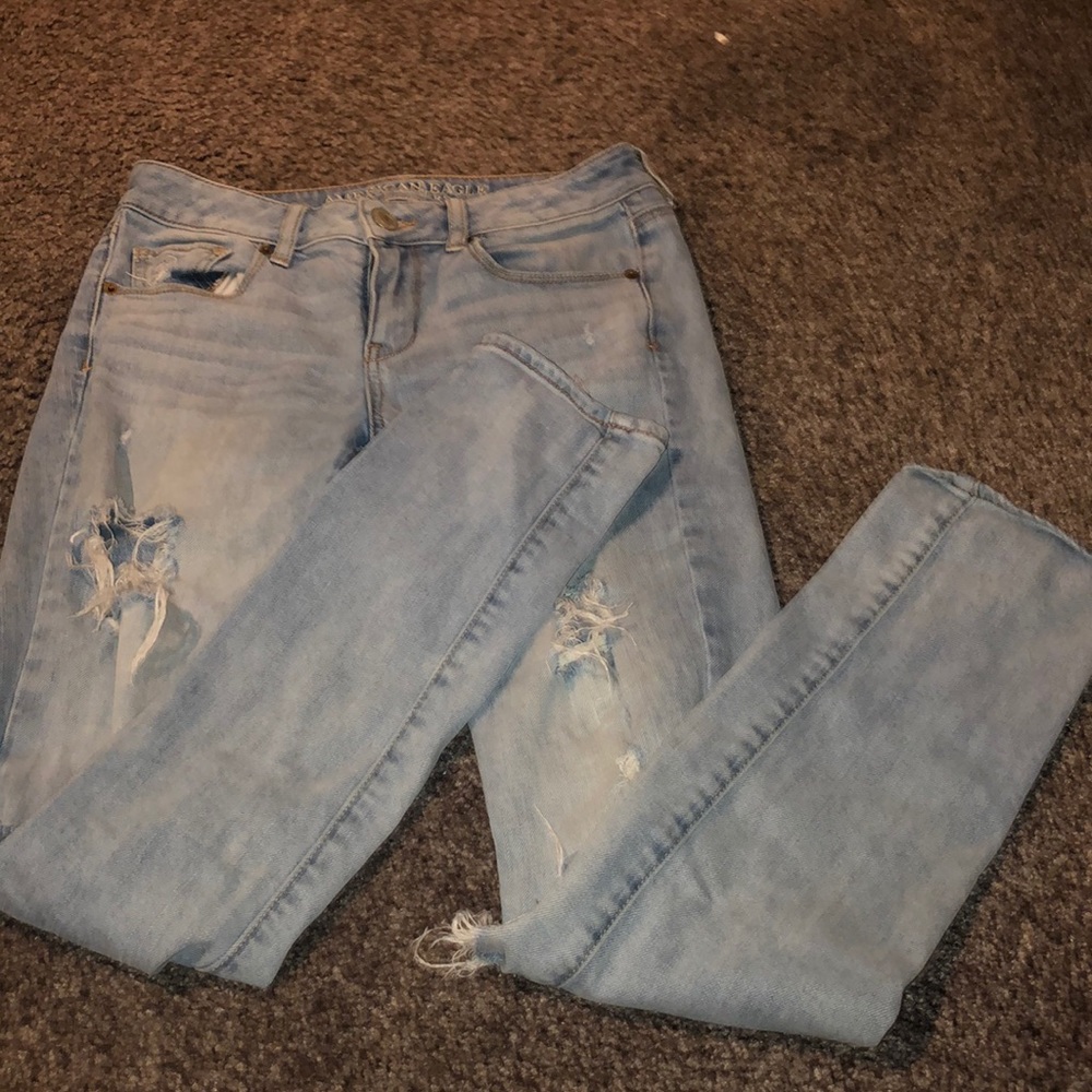 low rise ripped jeans american eagle